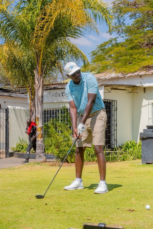 A golfer during a Bogey Free Pro Am Tour round