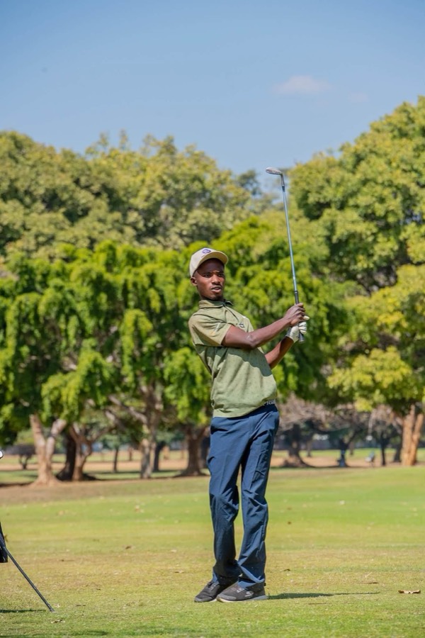 A golfer during a Bogey Free Pro Am Tour round