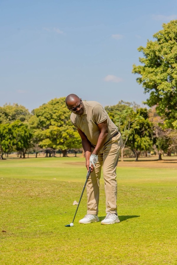 A golfer during a Bogey Free Pro Am Tour round