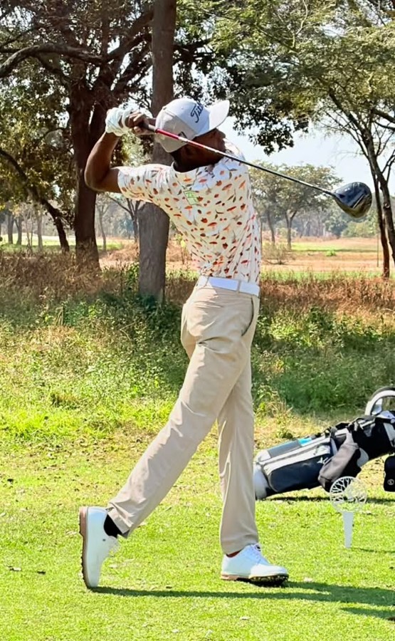 A golfer during a Bogey Free Pro Am Tour round