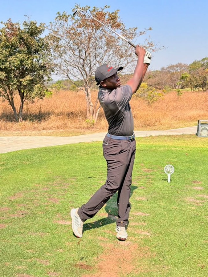 A golfer during a Bogey Free Pro Am Tour round