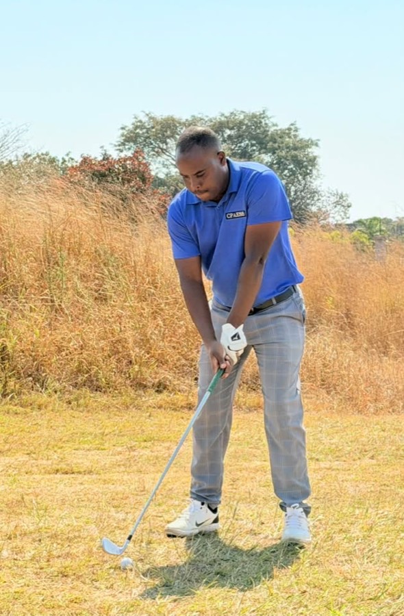 A golfer during a Bogey Free Pro Am Tour round