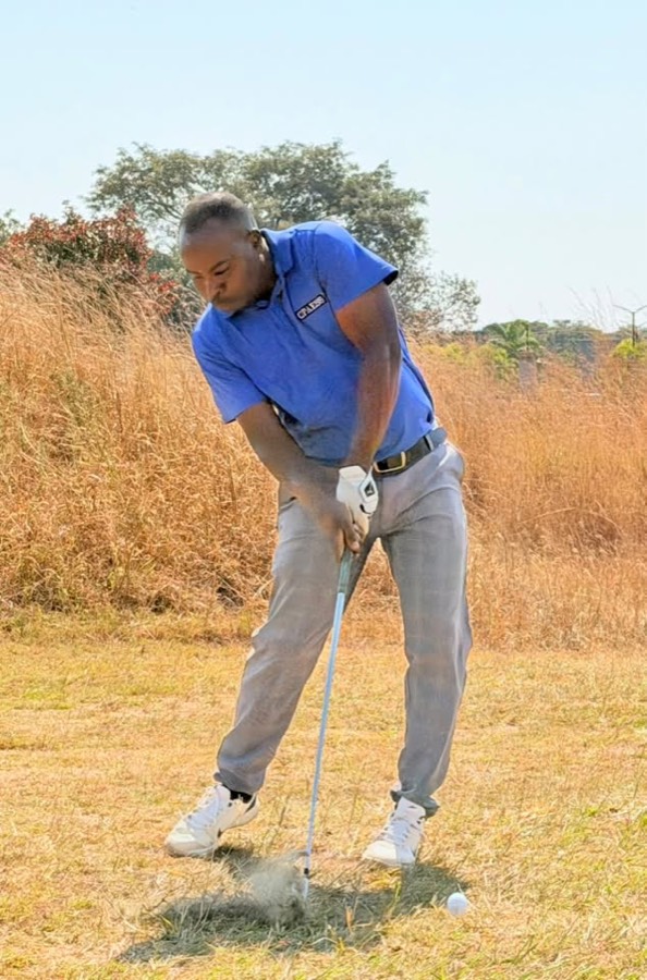 A golfer during a Bogey Free Pro Am Tour round