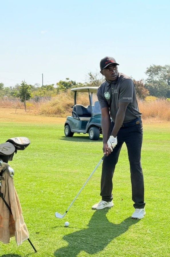 A golfer during a Bogey Free Pro Am Tour round