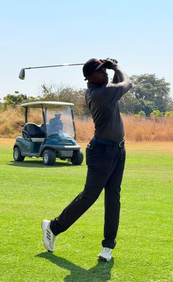 A golfer during a Bogey Free Pro Am Tour round