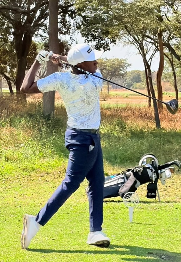 A golfer during a Bogey Free Pro Am Tour round