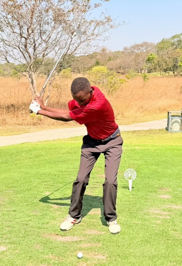 A golfer during a Bogey Free Pro Am Tour round