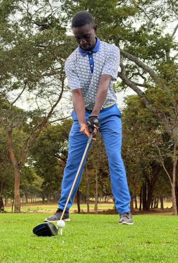 A golfer during a Bogey Free Pro Am Tour round