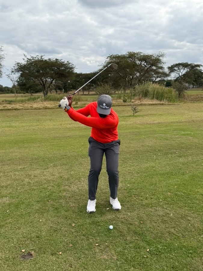 A golfer during a Bogey Free Pro Am Tour round