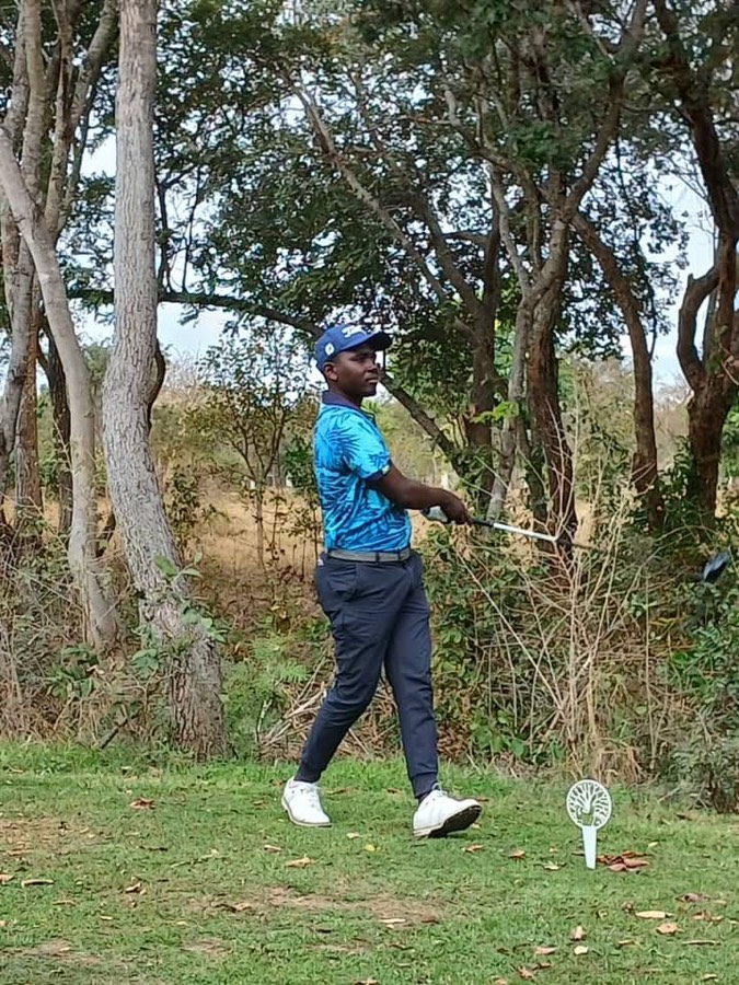 A golfer during a Bogey Free Pro Am Tour round