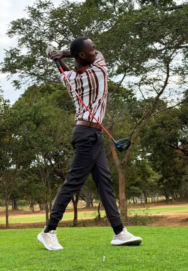 A golfer during a Bogey Free Pro Am Tour round