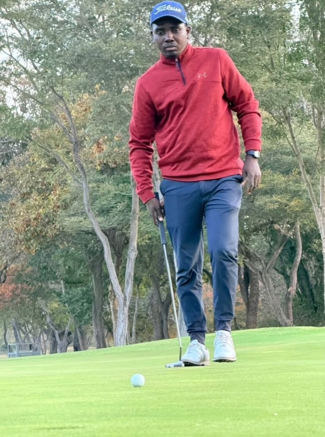 A golfer during a Bogey Free Pro Am Tour round