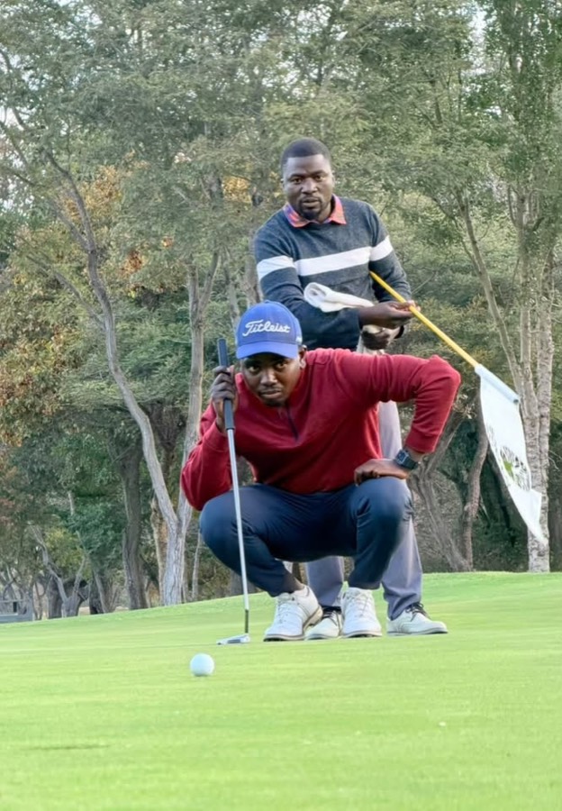 A golfer during a Bogey Free Pro Am Tour round