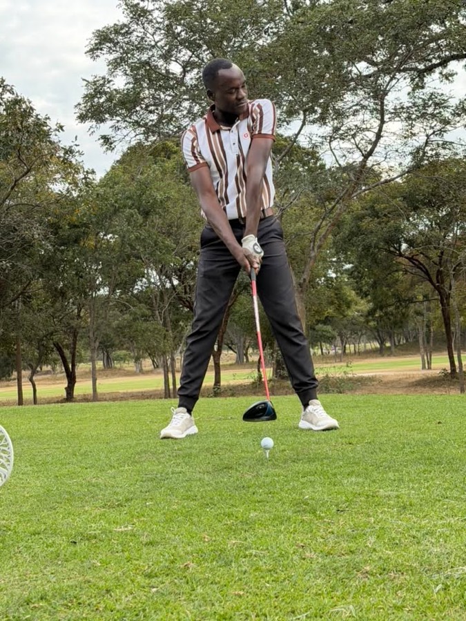 A golfer during a Bogey Free Pro Am Tour round
