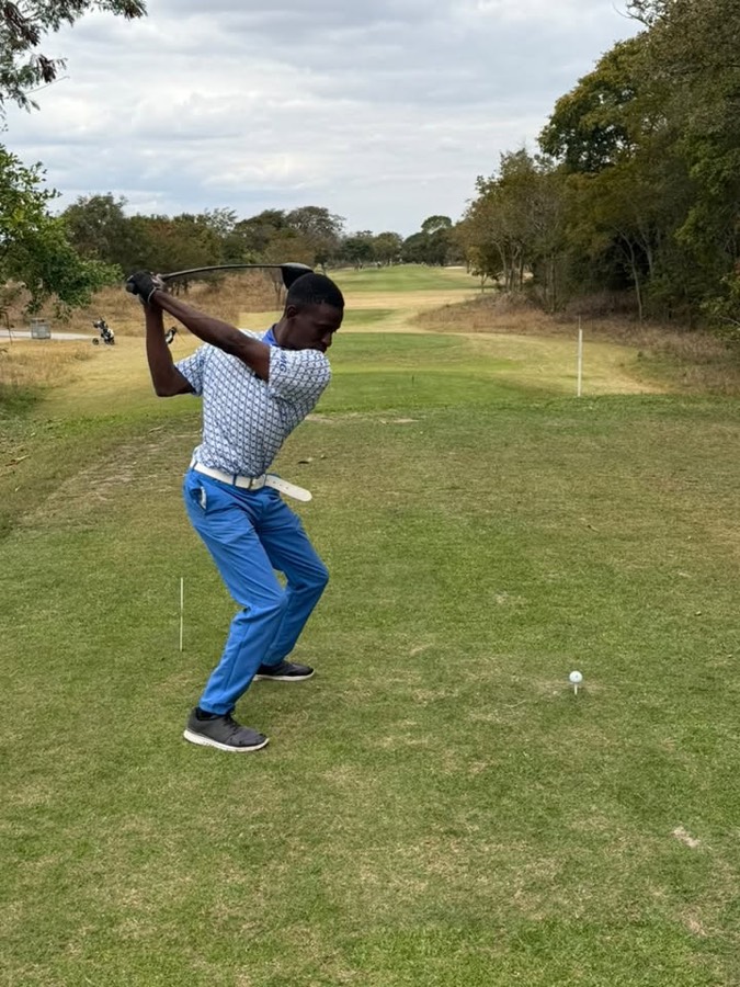 A golfer during a Bogey Free Pro Am Tour round